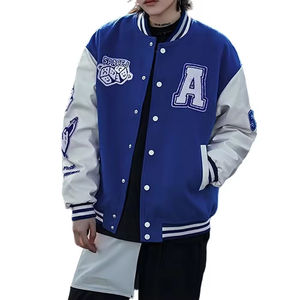 Veste universitaire avec patchs personnalisés, vêtements de rue vintage pour hommes, veste universitaire d'hiver pour hommes, veste universitaire pour hommes - Product Image 1