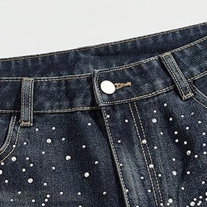 Short personnalisé Bling pour hommes Design strass scintillant Short flashy strass pour hommes en taille adulte - Product Image 2