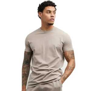 Vente directe d'usine lourd 100% coton personnalisé Vintage lavé à l'acide à manches courtes T-shirt surdimensionné pour hommes Style décontracté - Product Image 2