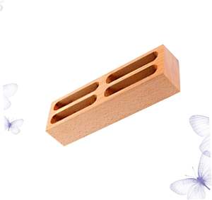 4 tarjetero de madera, caja de escritorio, organizador, caja de negocios de madera, tarjetero - Product Image 5