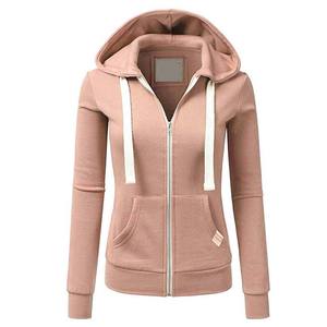 Ladies Solid Hoodie Pocket Long Sleeve <b>Hoodies</b> Loose Fit <b>Sweatshirts</b> Casual Tops Full Zip Drawstring <b>Hoodies</b> - Product Image 1