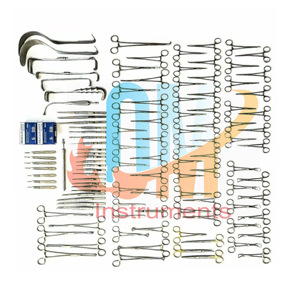 ชุดเครื่องมือผ่าตัด108-Pcs ช่องท้องทางการแพทย์ทำจากสเตนเลสสตีลชุดผ่าตัดบริเวณหน้าท้อง - Product Image 4