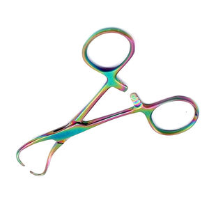 Pinzas Quirúrgicas Profesionales de Acero Inoxidable de 3.5 Pulgadas con Recubrimiento de Color Arcoíris para Uso Médico - Product Image 5