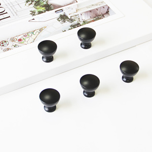 Modern Matte Black Zinc Alloy Contemporary Cabinet <b>Knobs</b> Drawer Pulls <b>for</b> <b>Dresser</b> Bedroom Bathroom-Durable Eco-Friendly - Product Image 3