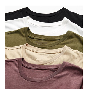 Camiseta de manga corta con cuello redondo para hombre, Camiseta holgada informal con deformación anticontracción, proveedor de camisetas para hombre de BD - Product Image 4