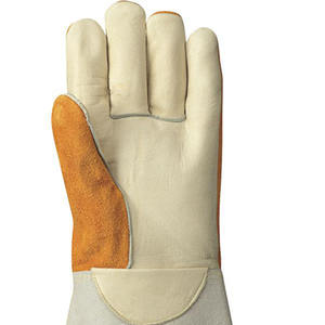 Venta al por mayor de secado rápido bajo precio guantes de soldadura por encargo guantes de trabajo de invierno con guantes de soldadura de cuero Partido de vaca - Product Image 4