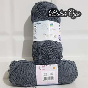 Hilo de mezcla de algodón Rozetti Roze-Panç 40125-Patrones blanqueados teñidos reciclados de alta tenacidad Poliéster Certificado GRS para tejer - Product Image 1