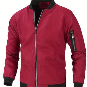 OEM ODM Logo personnalisé Veste bomber tendance pour homme Style streetwear Hiver Gym Sports Jogger Décontracté Confort Service direct - Product Image 1