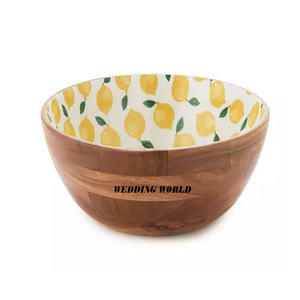 Mango Wood Round Shape <b>Chocolate</b> Bowl Customized Color Designer Sweet Bowl <b>Ramadan</b> Table Decoration Wood <b>Chocolate</b> Bowl - Product Image 3