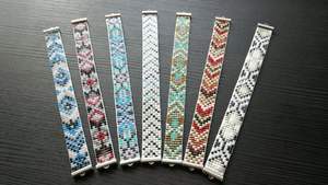 Women's Fashionable Embroidery Seed Beaded Bracelets Popular Colorful Anniversary Accessory Adjustable Classic <b>Stone</b> <b>Beads</b> - Product Image 4