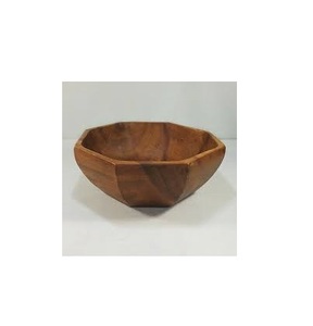 Vente en gros grand bol en bois naturel artisanat pour taille personnalisée présentoir de fruits bol de service en bois - Product Image 3