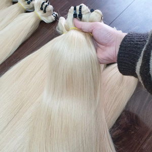 Para Genius Weft 100% Real Virgin Extensiones de cabello Remy vietnamita Ombre Color claro Cinta alineada con cutícula Cabello Blanqueado Geni - Product Image 1