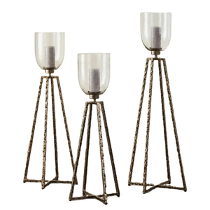 Support votif de forme ronde le plus vendu Design moderne bougeoir de qualité élégante utilisation pour la décoration de restaurant en vrac - Product Image 5