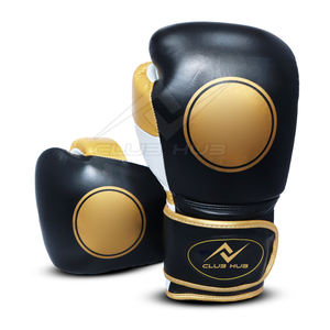 Gants de boxe de fabrication professionnelle en cuir véritable Gants de boxe pour adultes Gants d'entraînement - Product Image 1