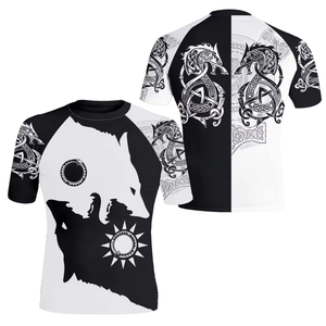 Wholesale Custom <b>Print</b> Breathable Polyester/Nylon Unisex Adult Jiu Jitsu MMA BJJ Rash Guard Unisex Rash Guard breathable Jiu Jit - Product Image 1