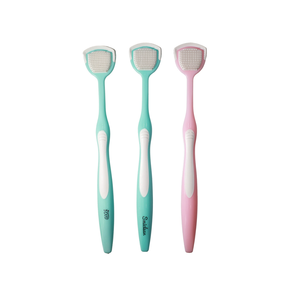 Grattoir lingual professionnel en gros à poils doux avec poignée en TPR, 33 poils, brosse nettoyante pour la langue à usage domestique pour hommes et femmes - Product Image 1