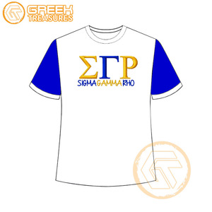 Vente en gros de t-shirt Sigma Gamma Rho pour femmes vêtements de sororité jersey de coton t-shirt respirant de haute qualité vêtements grecs pour femmes - Product Image 6