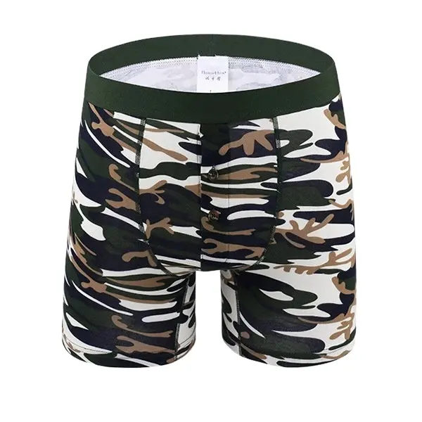 Thiết Kế Thời Trang Mới Của Nam Giới Cotton Camo In Ấn Thể Thao Casual Home Boxer Đồ Lót