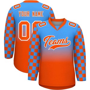 Uniforme d'équipe professionnelle OEM tissu en polyester durable et respirant à séchage rapide conception personnalisée maillots de hockey sur glace - Product Image 4