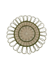 ถาดเสิร์ฟทรงกลมหวาย/หวายเทียมสานมือ - ตะกร้าตกแต่งบนโต๊ะอาหารหลากสี - Product Image 4