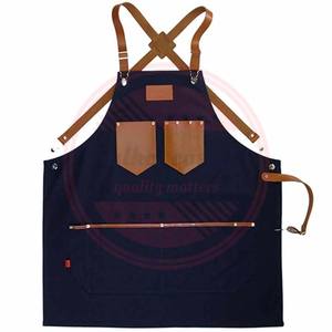 Tablier de salon de coiffure professionnel et cape de coiffeur Tabliers de coiffeur en cuir personnalisés à vendre - Product Image 5