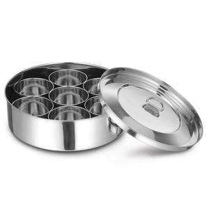 Boîte à épices en acier inoxydable Ensemble de pots à épices personnalisés Conteneur Fournisseurs en gros de porte-épices personnalisés Prix le plus bas - Product Image 3