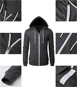 Sudaderas con capucha para hombre y mujer, de alta calidad, a la moda, 100% poliéster, algodón, diseño de bolsillo, personalizable - Product Image 5