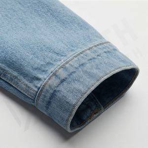 Veste en jean pour femmes à manches bouffantes, style décontracté, couleur personnalisée, tendance mode, vêtements d'extérieur, vente en gros - Product Image 6