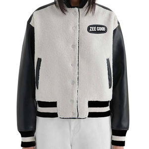 Chaqueta acolchada de lana de alta calidad OEM para hombre, capucha de béisbol de estilo urbano, lona para exteriores de invierno, 100% algodón, opciones personalizadas en la parte delantera - Product Image 2