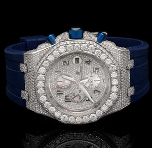 Montre-bracelet en diamant Moissanite Iced Out de qualité supérieure avec sertissage en pierre complète pour les hommes, les fêtes et les cadeaux - Product Image 3