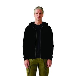 Sudadera con capucha cómoda con cremallera completa para hombre, suave y elegante, para ropa informal, deportes, días relajados, hecho de invierno, poliéster/algodón, teñido liso - Product Image 1