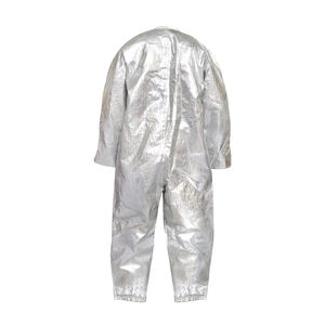 Traje de Bombero de Aluminio Certificado, Recubierto de Algodón FR, Aluminizado, Resistente al Fuego, de Alta Resistencia al Calor, Overol Plateado - Product Image 2