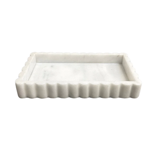 Bandeja de Piedra de Mármol Más Vendida con Tamaño Personalizado, Hecha a Mano, Estilo Moderno, Decoración para el Hogar a Buen Precio - Product Image 1