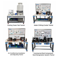 Equipo de Entrenamiento y Evaluación de Habilidades Eléctricas para Almacenamiento en Frío, Modelo de Práctica Vocacional de Refrigeración y Simulador