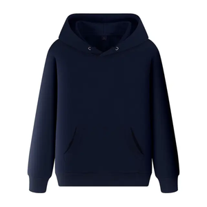 Basics Wholesale <b>Men</b> <b>Plain</b> <b>Black</b> Slim Fit Cotton Blended Thick Cotton Good Quality Custom <b>Hoodies</b> - Product Image 3
