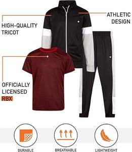 Survêtement 3 pièces pour hommes, sweat-shirt, pantalon de survêtement et t-shirt de haute qualité, vêtements décontractés pour le jogging, la course et l'entraînement. - Product Image 5