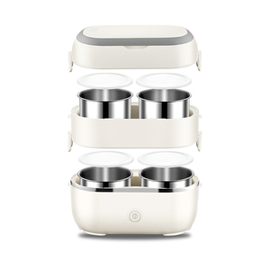Boîte à lunch électrique de style moderne, facile à utiliser, chauffe-aliments, bol intérieur en acier inoxydable 304, double couche, 2L, avec certification - Product Image 1