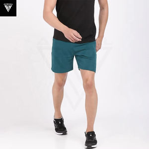 2025 pantalones cortos deportivos de gimnasio personalizables para hombres transpirables 100% algodón Terry Fleece elástico medio 5 pulgadas ropa de calle interior estilo pantalones cortos - Product Image 3