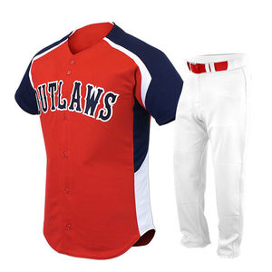 2024 Latest Design Blank Plain Printed Baseball Uniform Jersey and Short Set Baseball Custom Team Baseball Uniform - Product Image 1