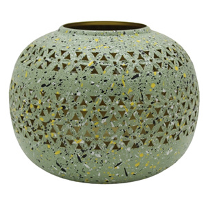 เชิงเทียนโลหะขนาดใหญ่3ชิ้นสำหรับตกแต่งห้องนั่งเล่นทำด้วยมือ - Product Image 4