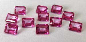 Topaze rose naturelle octogone à facettes de qualité supérieure 9x11mm qualité supérieure-topaze rose octogone à facettes de qualité supérieure - Product Image 5