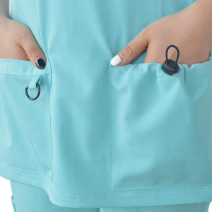 Uniformes hospitaliers personnalisés, ensembles de gommage extensibles, uniformes d'infirmière 2025 de qualité supérieure - Product Image 6