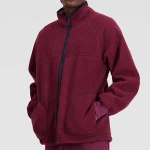 Vente en gros Vestes Polaires Douces pour Hommes Streetwear Décontracté Hiver Echauffement Fermeture Éclair Pull Polaire Tops Veste pour Hommes - Product Image 3