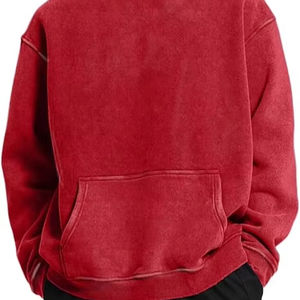 Sudaderas con capucha informales de invierno para hombre Color sólido Ajuste regular 100% Algodón Fleece Secado rápido Alta calidad - Product Image 1