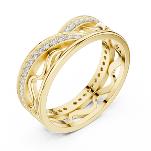 Anillo con texto personalizado de 14K, joyería de moda - Product Image 3