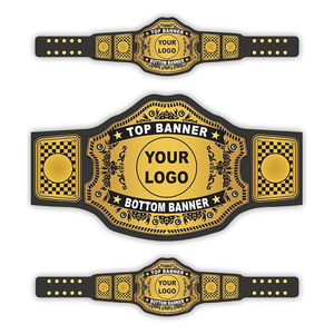 World Heavyweight Big <b>Gold</b> Championship <b>Belt</b> for Adults Cow Hide with Alloy 3D Design Buckle Customizable Waterproof Custom Logo - Product Image 5