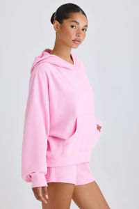 Vente en gros de sweat à capuche pour femme en coton épais à impression personnalisée pull de luxe en coton à capuche personnalisé surdimensionné - Product Image 4
