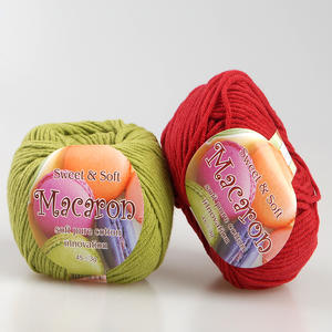 [Misoknit] Hilo de tejer sin pelusa Macaron hecho de 66 colores de material de mezcla de algodón El artículo más vendido - Product Image 3