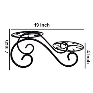 Macetero Moderno de Metal Negro con Diseño de Ciclo para Plantas de Interior, Decoración Elegante para el Hogar y Esquina Decorativa - Product Image 6