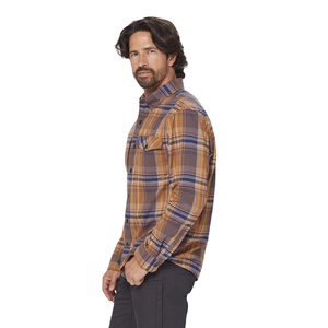 เสื้อเชิ้ตแขนยาวสำหรับผู้ชายเสื้อเชิ้ตผ้าสักหลาดผ้าฝ้ายลายสก็อตติดกระดุมลายสก็อตสไตล์วินเทจเสื้อเชิ้ตผ้าสักหลาดประดับพลอยเทียมแบบสั่งทำ - Product Image 4